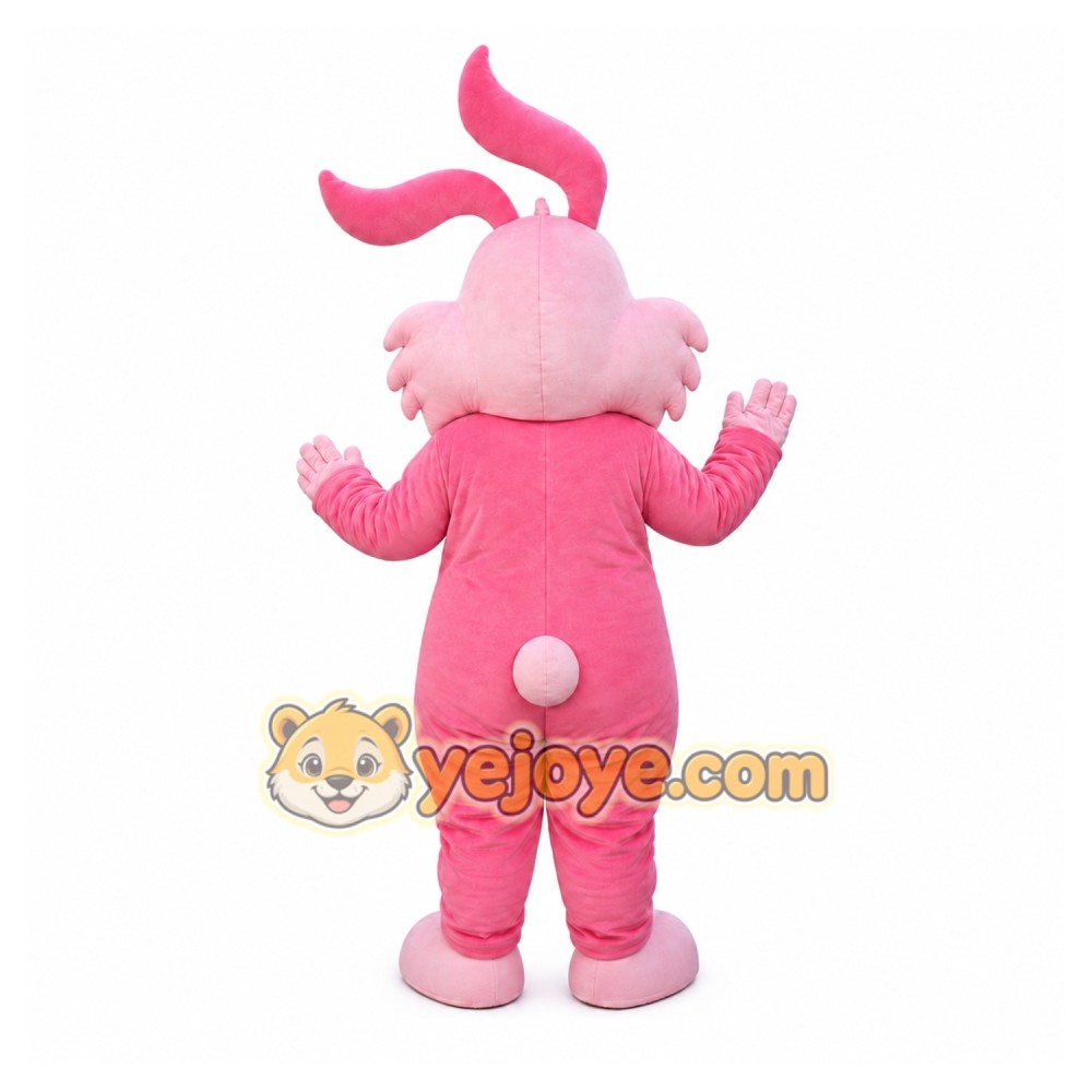 Pink Bunny Rabbit Mascot Costume Pink Bunny Rabbit Mascot Costume