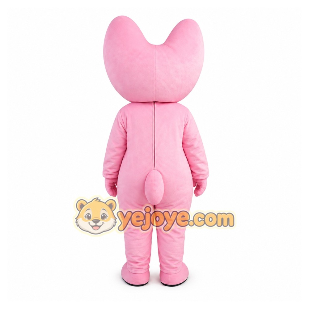 Pink Cartoon Character Mascot Costume