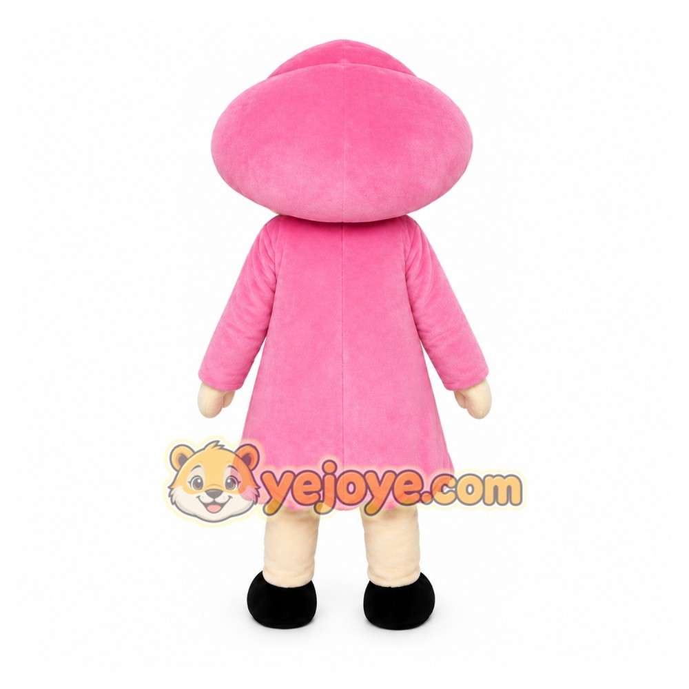 Pink Girl Mascot Costume