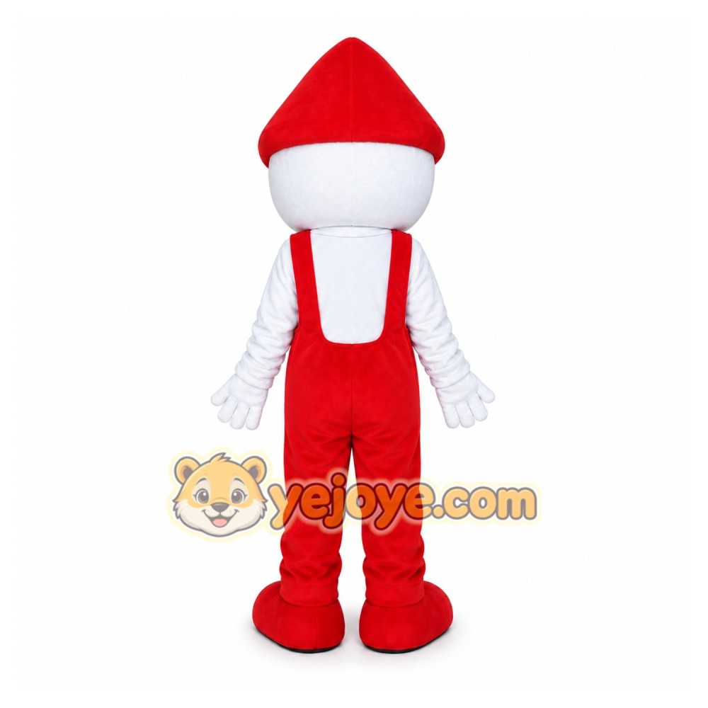 Pink Girl Red Hat Mascot Costume Pink Girl Red Hat Mascot Costume