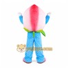 Pink Peach Mascot Costume Pink Peach Mascot Costume