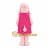 Pink Pregnant Poodle Dog Mascot Costume