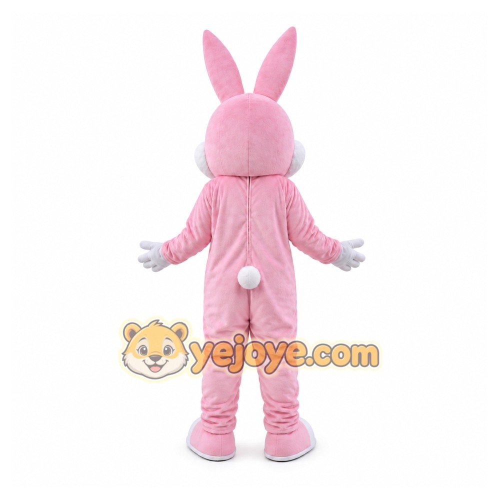 Pink Rabbit Bunny Mascot Costume Pink Rabbit Bunny Mascot Costume