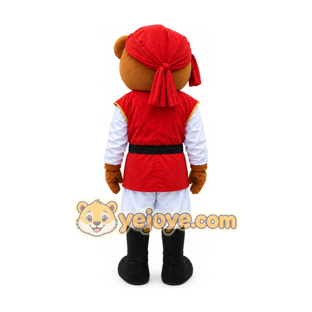 Pirate Bear Mascot Costume Carnival Costume Outfit Suit Pirate Bear Mascot Costume Carnival Costume Outfit Suit