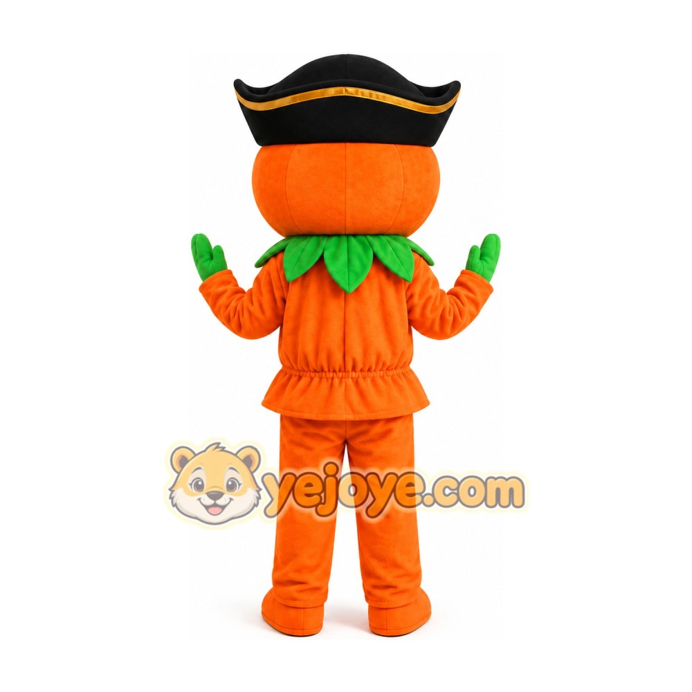 Pirate Pumpkin Mascot Costume Pirate Pumpkin Mascot Costume