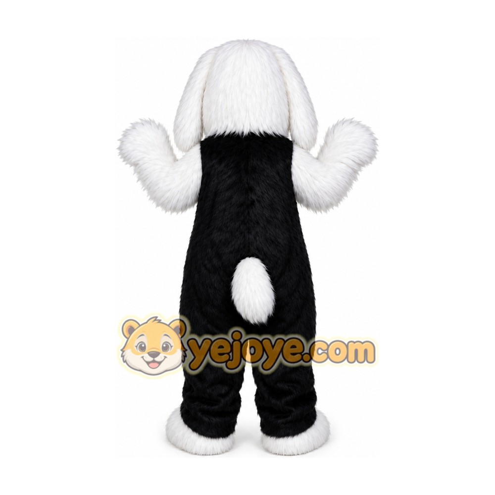 Pluffy Hair Dog Mascot Costume