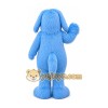 Plush Blue Dog Mascot Costume
