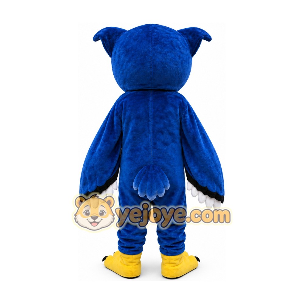 Plush Blue Owl Mascot Costume Plush Blue Owl Mascot Costume