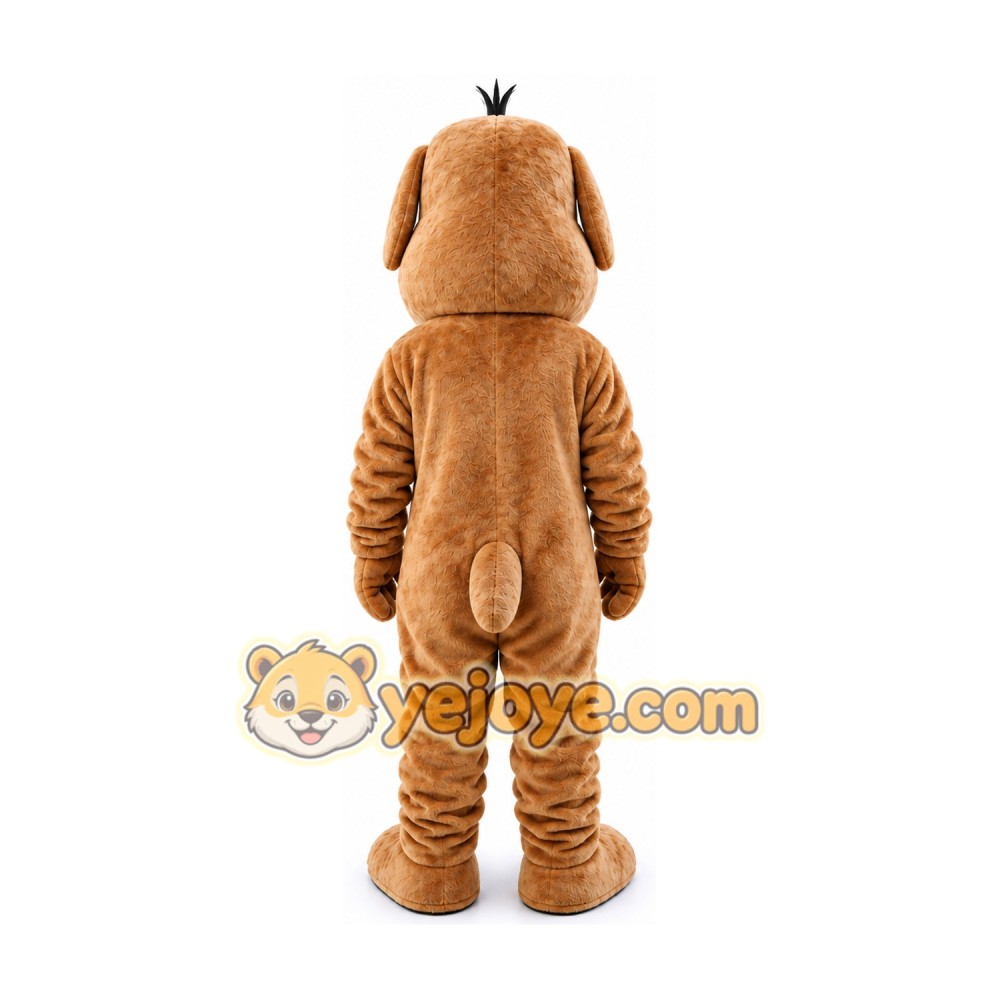 Plush Glass Dog Mascot Costume Plush Glass Dog Mascot Costume