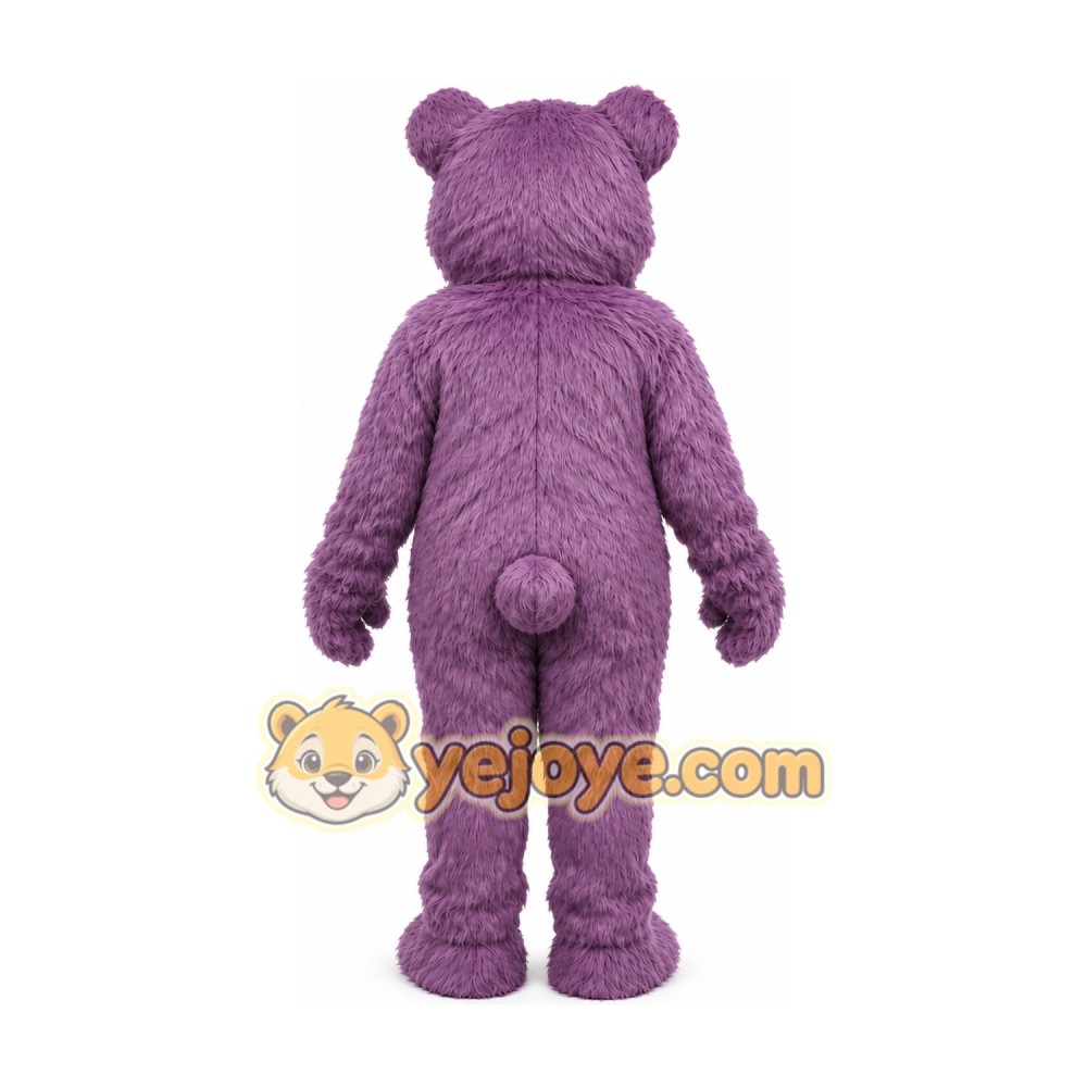 Plush Purple Bear Mascot Costume Plush Purple Bear Mascot Costume