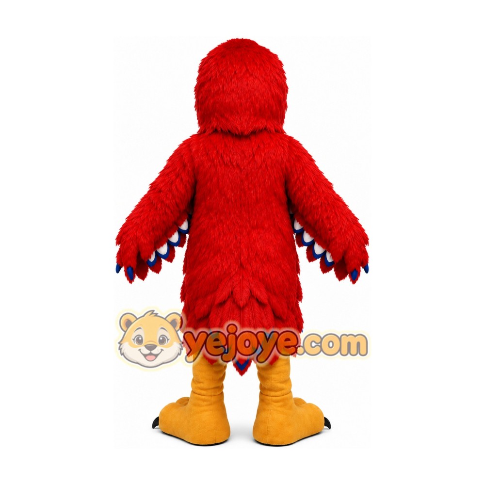 Plush Red Hawk Mascot Costume Eagle Falcon Plush Red Hawk Mascot Costume Eagle Falcon