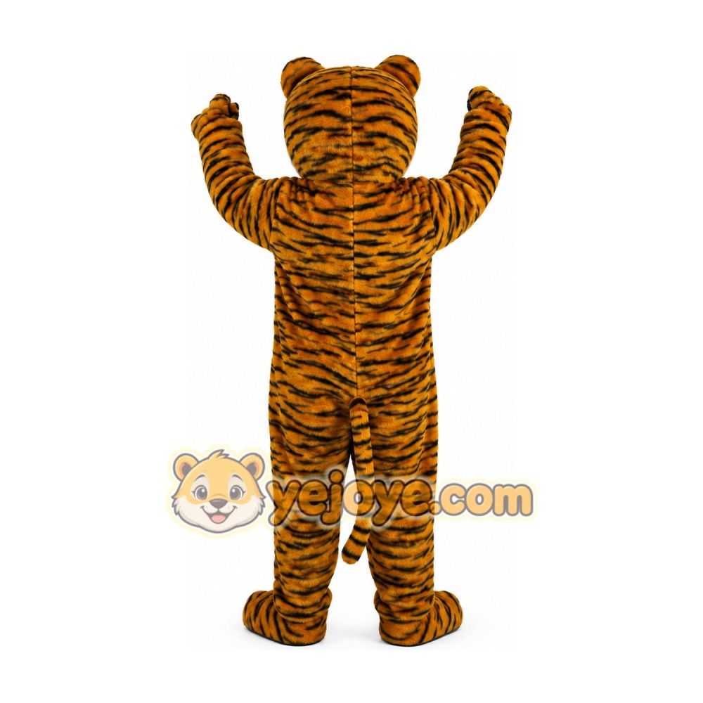 Plush Striped Tiger Mascot Costume Adult Plush Striped Tiger Mascot Costume Adult