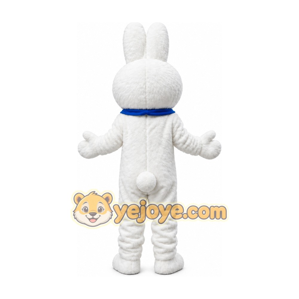 Plush White Rabbit Bunny Mascot Costume Plush White Rabbit Bunny Mascot Costume