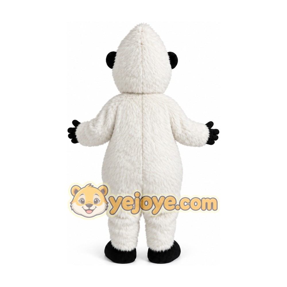 Plush White Snowman Snow Monster Mascot Costume