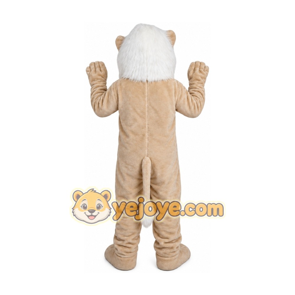 Beige Lion Mascot Costume for Adult Beige Lion Mascot Costume for Adult