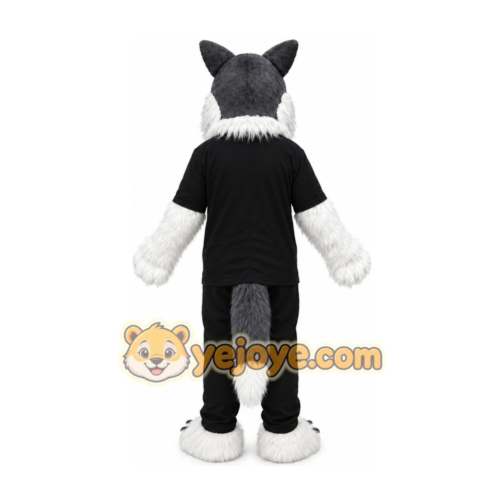 Police Gray Wolf Mascot Costume for Adult Police Gray Wolf Mascot Costume for Adult