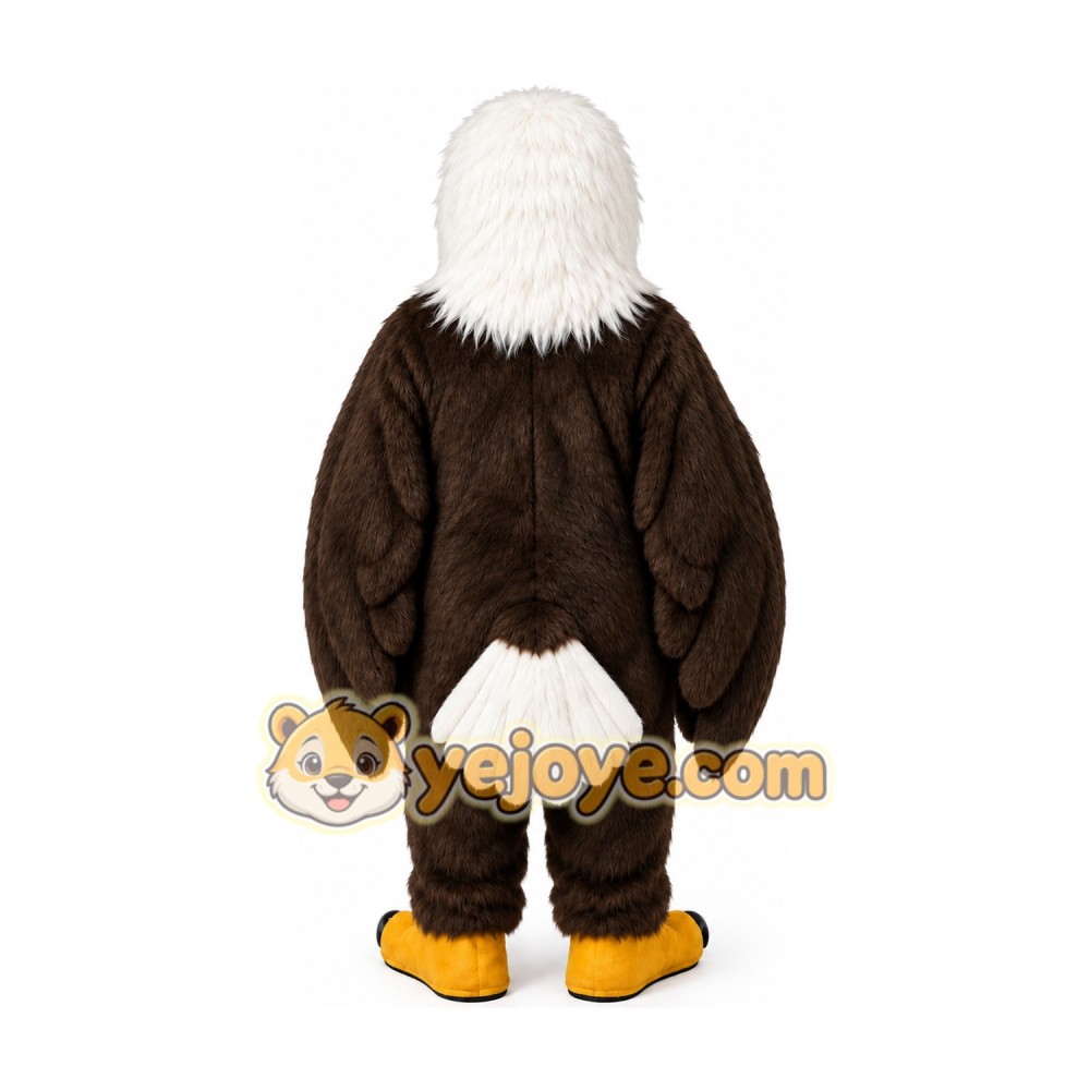 Professional Animal Long Fur Eagle Mascot Costume