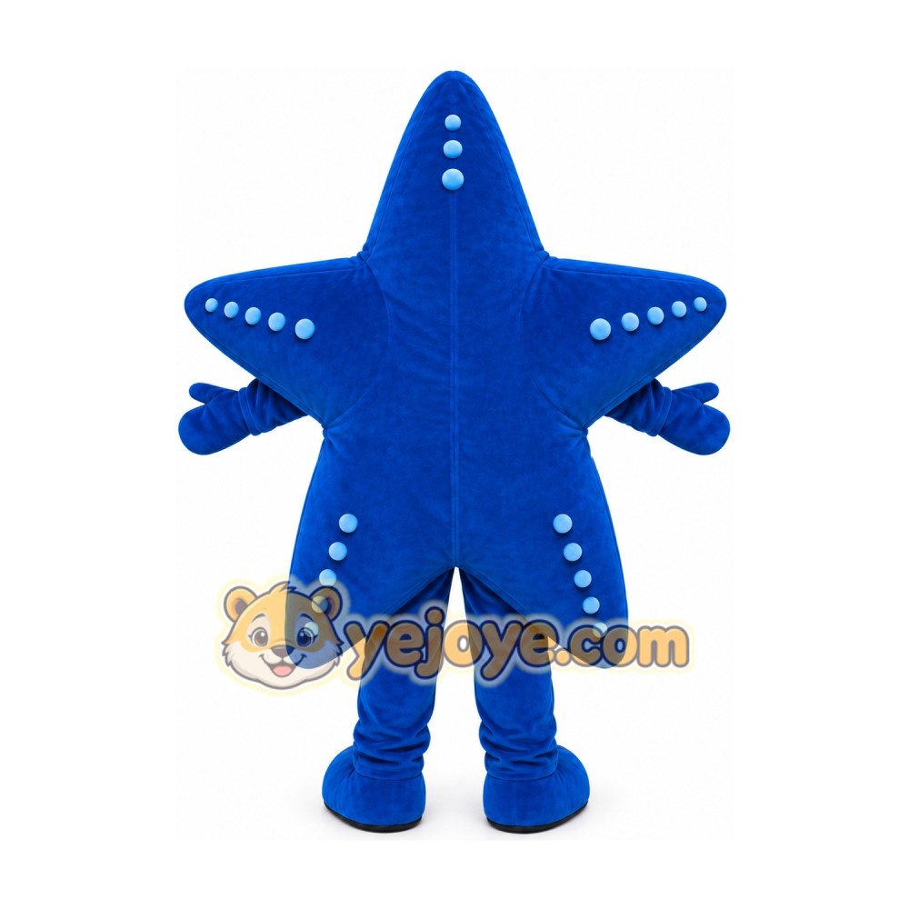 Professional Blue Sea Star Starfish Mascot Costume