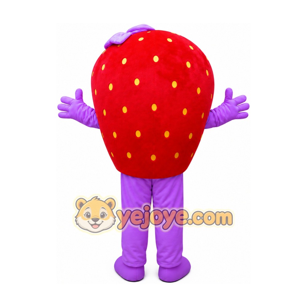 Professional Girl Strawberry Fruit Mascot Costume