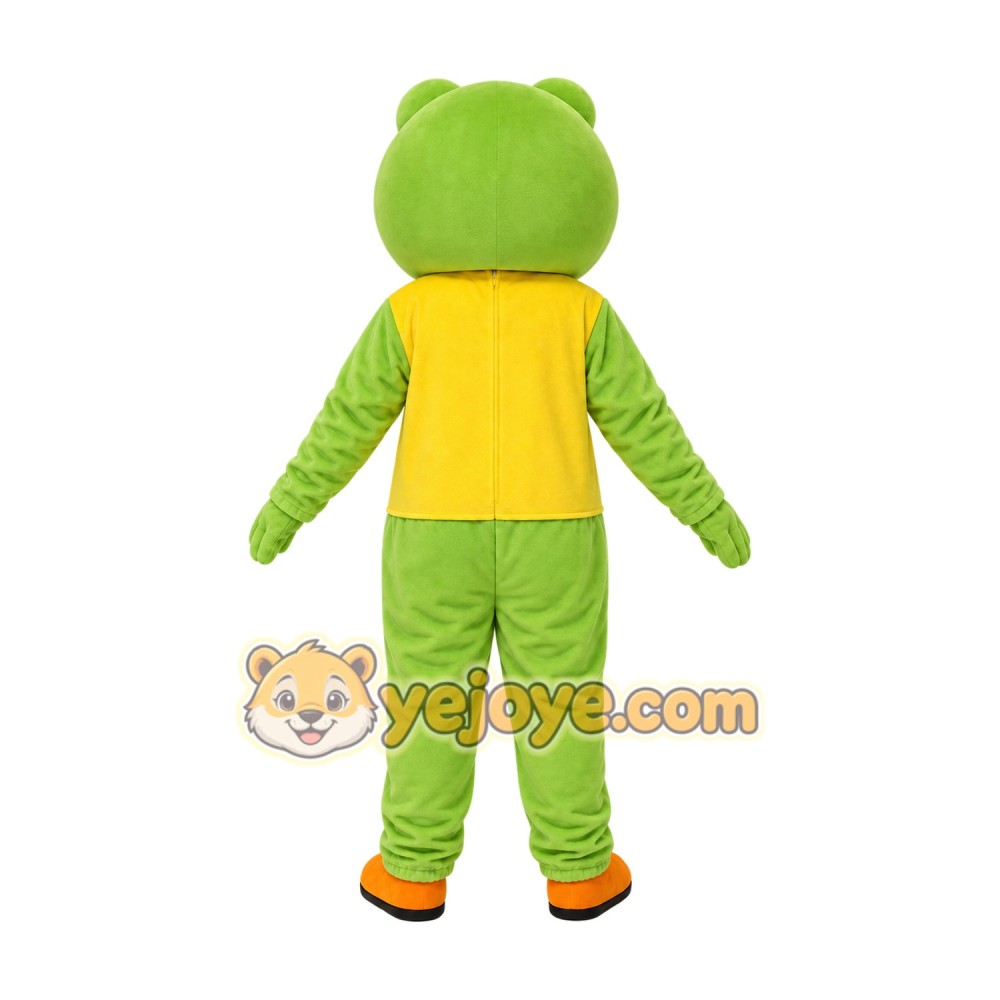 Professional Green Frog Mascot Costume