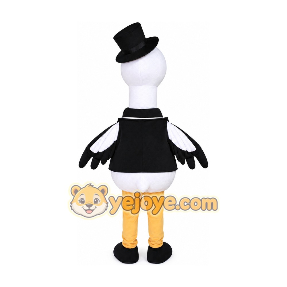 Professional Mr.Crane Bird Mascot Costume Adult Crane Cartoon