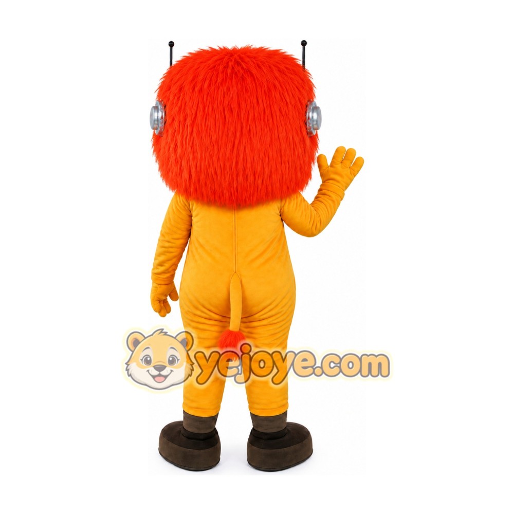 Professional Orange Hair Lion Mascot Costume Professional Orange Hair Lion Mascot Costume