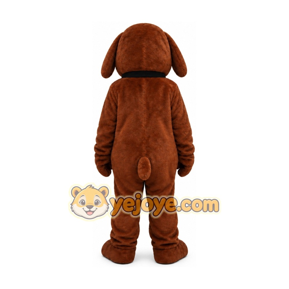 Best Buddy White & Brown Dog Dogwood Mascot Costume Best Buddy White & Brown Dog Dogwood Mascot Costume