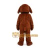 Best Buddy White & Brown Dog Dogwood Mascot Costume Best Buddy White & Brown Dog Dogwood Mascot Costume