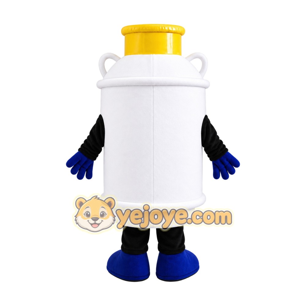 White Gas Cylinder Mascot Costume White Gas Cylinder Mascot Costume
