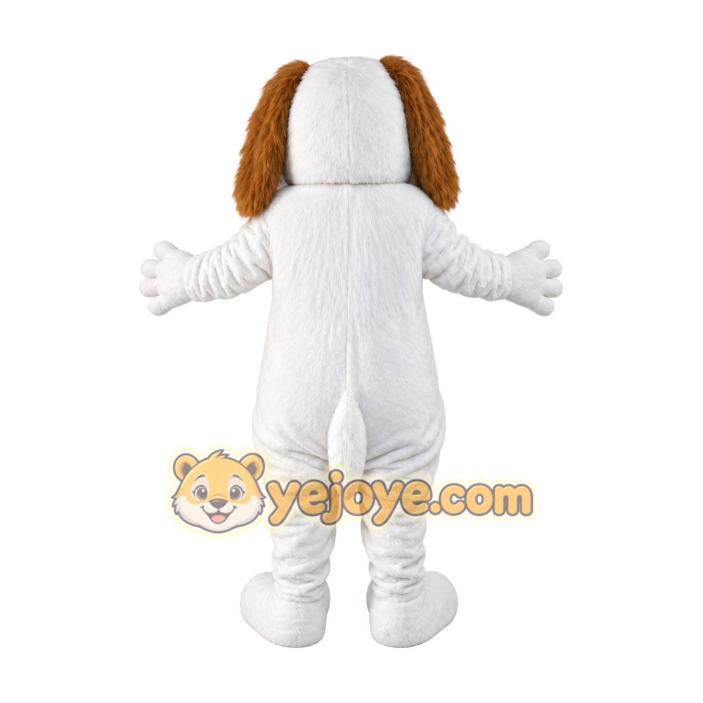Brown and White Dog Mascot Costume Brown and White Dog Mascot Costume