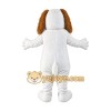 Brown and White Dog Mascot Costume Brown and White Dog Mascot Costume