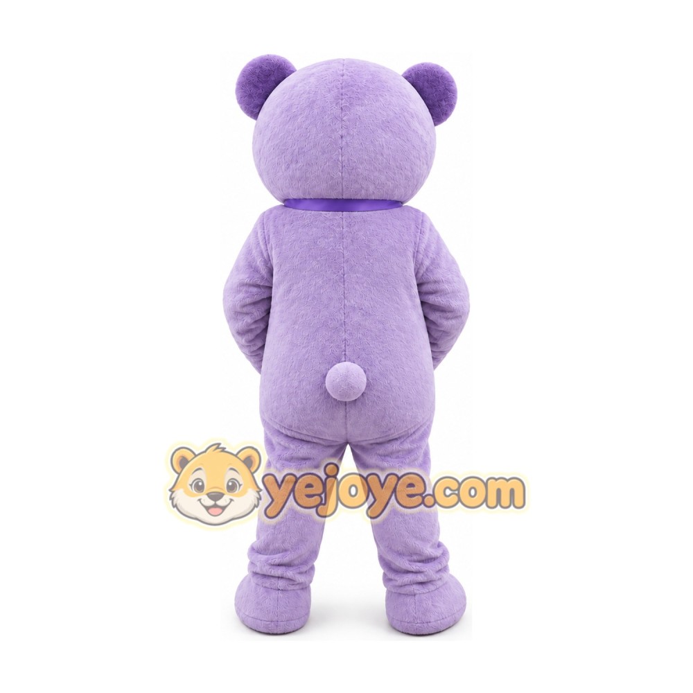 Purple Bear Mascot Costume Purple Bear Mascot Costume