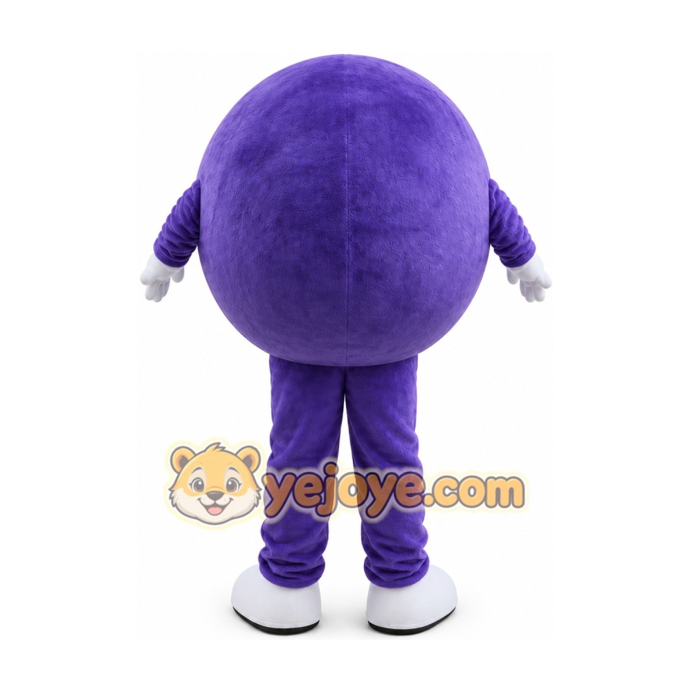 Purple Chocolate Beans Mascot Costume