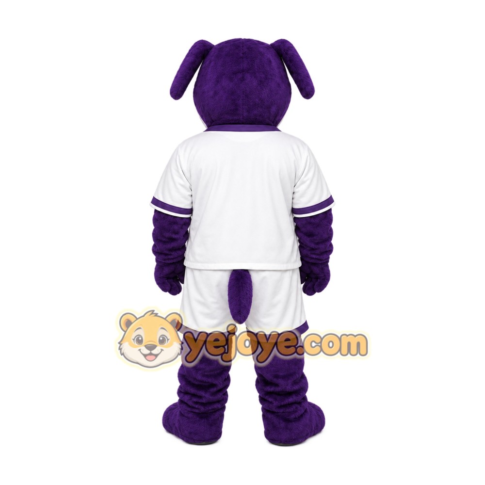 Purple Dog Mascot Costume Custom Cartoon Characte Purple Dog Mascot Costume Custom Cartoon Characte