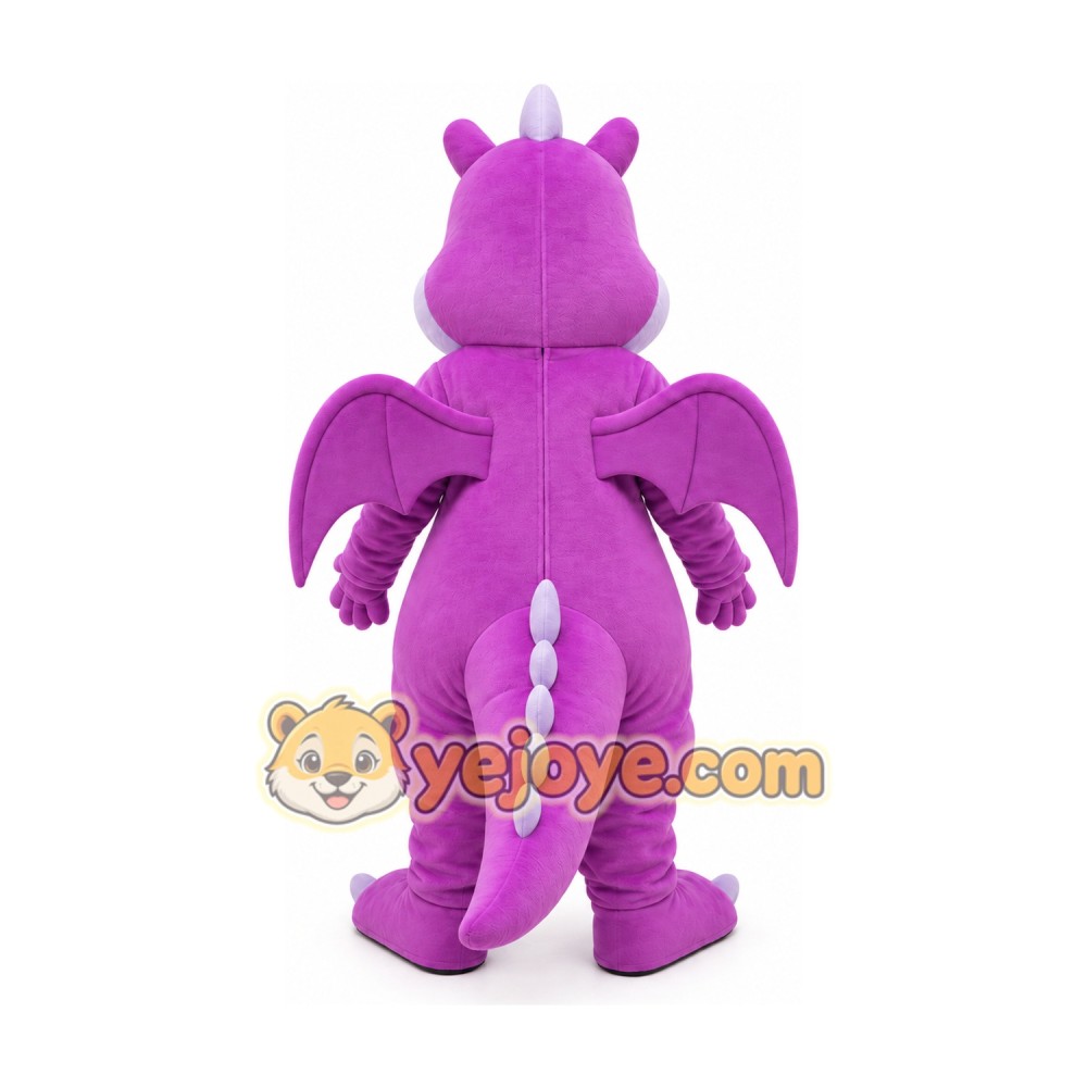 Purple Dragon Mascot Costume Purple Dragon Mascot Costume