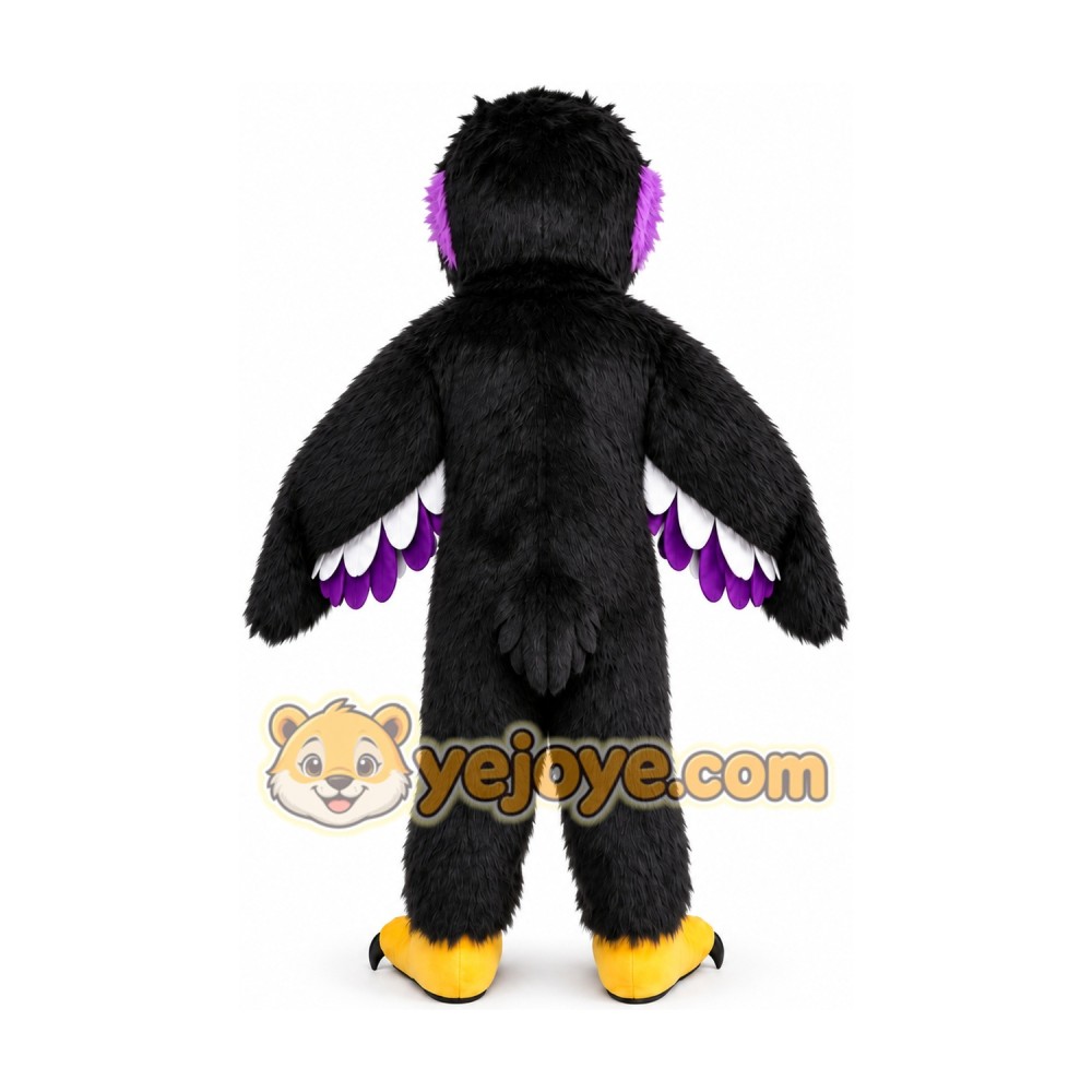 Purple Falcon Mascot Costume Eagle Hawk Bird Costumes Purple Falcon Mascot Costume Eagle Hawk Bird Costumes