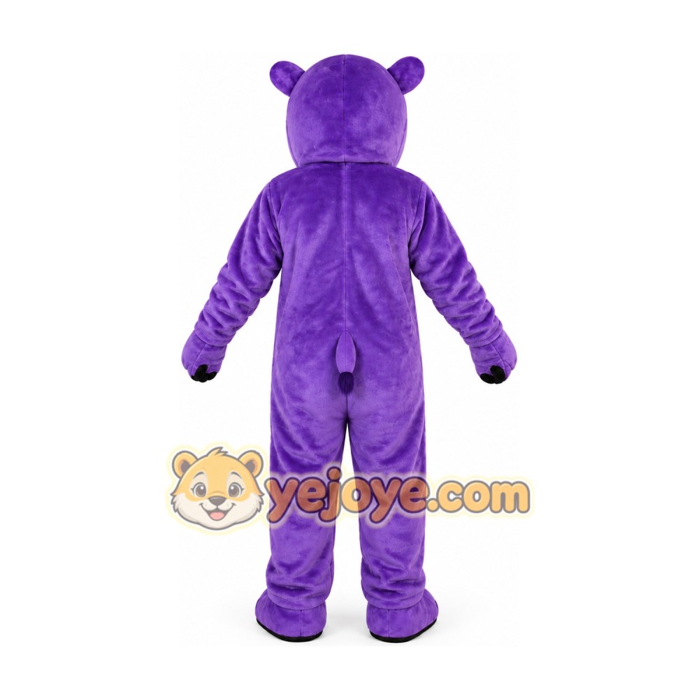 Purple Hippo Mascot Costume for Adult