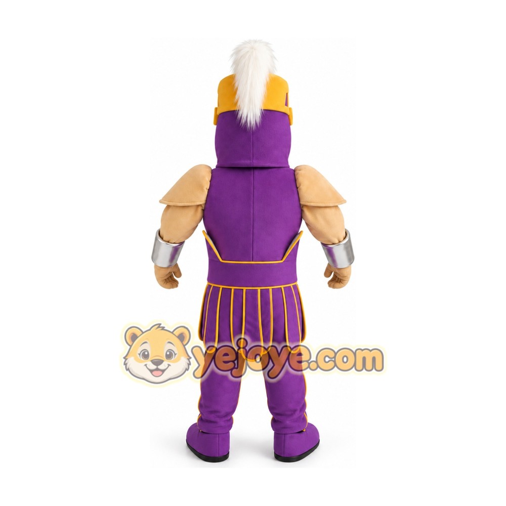 Purple Knight Mascot Costume Spartan Trojan Cotume Purple Knight Mascot Costume Spartan Trojan Cotume