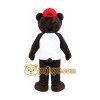 Black Bear in Baseball Cap Mascot Costume