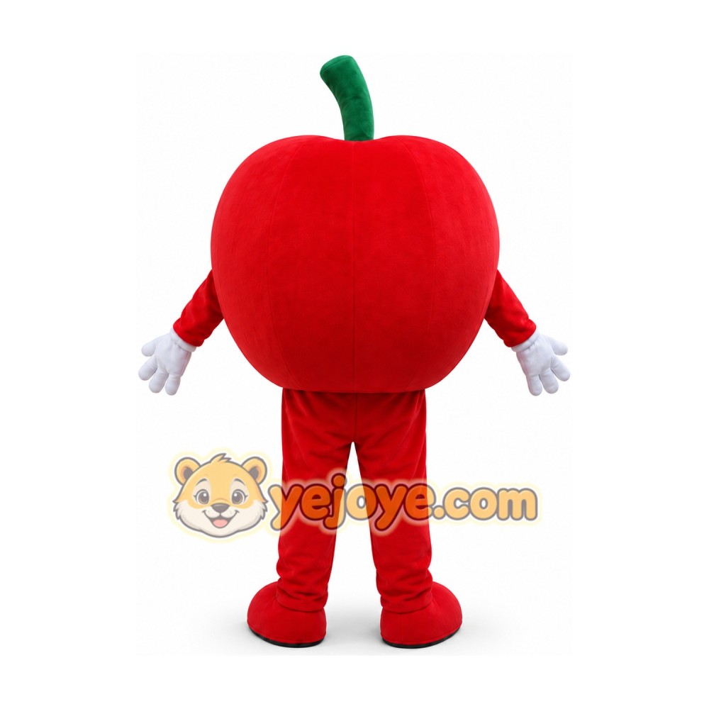 Red Apple Mascot Costume Fruit Cartoon Red Apple Mascot Costume Fruit Cartoon