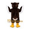 Big Brown Owl Mascot Costume Big Brown Owl Mascot Costume
