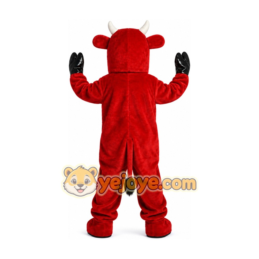 Red Bull Cow Mascot Costume Adult Animal Cosplay Costume Red Bull Cow Mascot Costume Adult Animal Cosplay Costume
