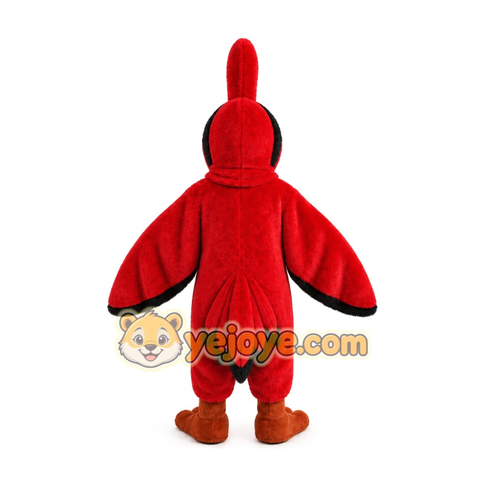 Red Crested Bird Mascot Costume Red Crested Bird Mascot Costume