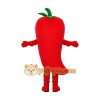 Red Chili Pepper Mascot Costume Red Chili Pepper Mascot Costume