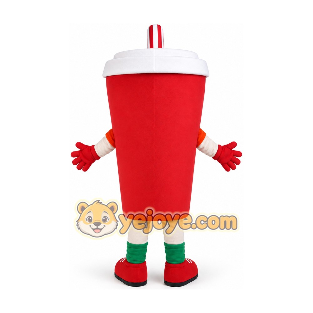 Red Drink Cup Mascot Costume Red Drink Cup Mascot Costume