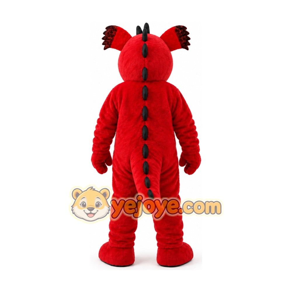 Red Dragon Mascot Costume Red Dragon Mascot Costume