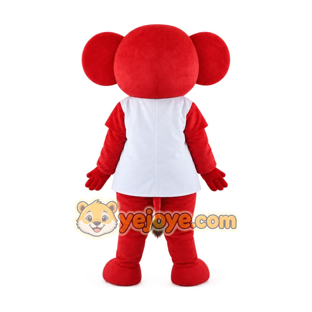 Red Elephant Mascot Costume Red Elephant Mascot Costume
