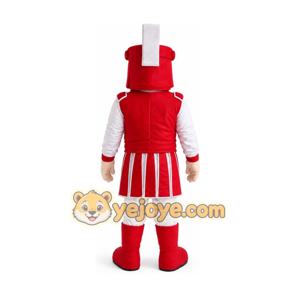 Red Knight Mascot Costume Red Knight Mascot Costume