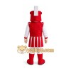 Red Knight Mascot Costume Red Knight Mascot Costume