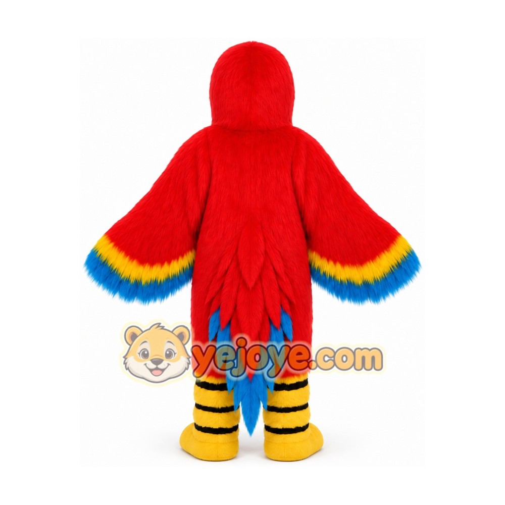 Red Parrot Mascot Costume Red Parrot Mascot Costume